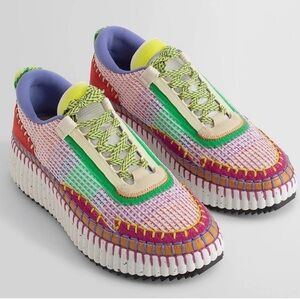 Chloé Nama Retro Colorful Women's Sneakers Size 8